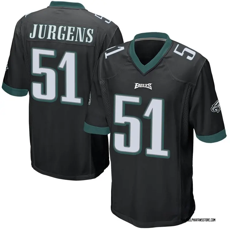 Men's Black Game Cam Jurgens Philadelphia Alternate Jersey