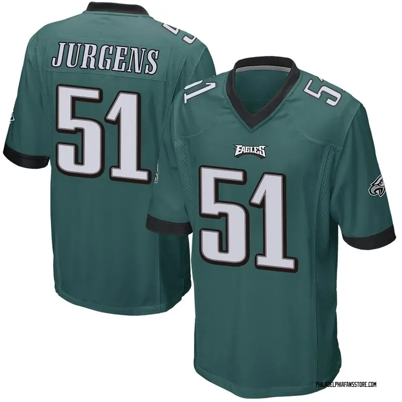 Men's Green Game Cam Jurgens Philadelphia Team Color Jersey