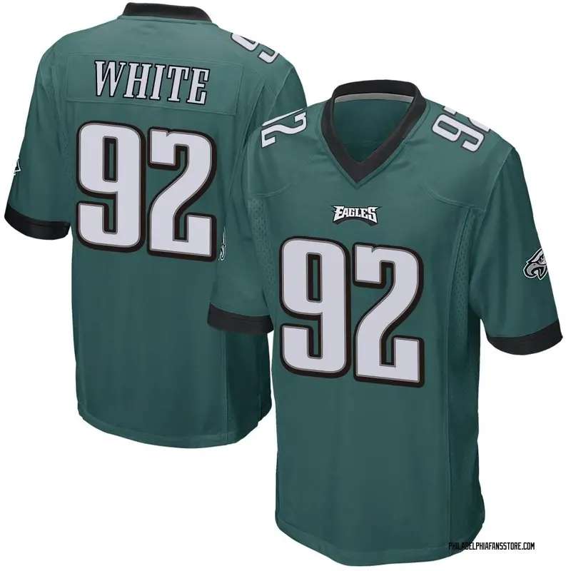 Men's Green Game Reggie White Philadelphia Team Color Jersey