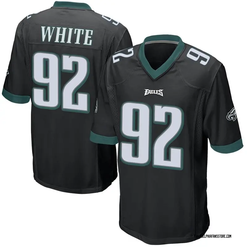 Youth Black Game Reggie White Philadelphia Alternate Jersey